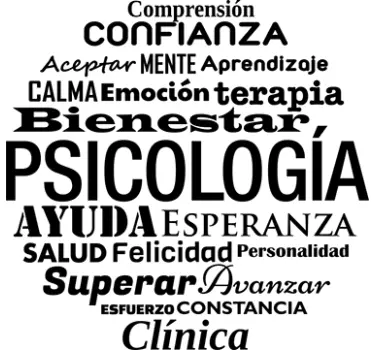 Vinilo decorativo conceptos psicología - TenVinilo