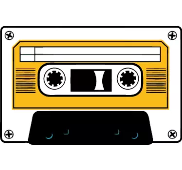 Vinilo cassette blanca - TenVinilo