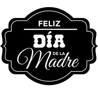 Vinilo etiqueta retro día de la madre - TenVinilo
