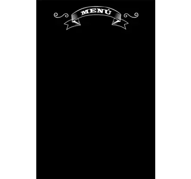Vinilo pizarra menú rectangular - TenVinilo