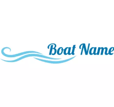 Vinilo marinero nombre de barco personalizado - TenVinilo