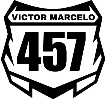 Pegatina moto motocross personalizado - TenVinilo