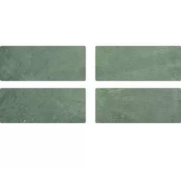 Vinilo decorativo azulejos adhesivos ladrillos verdes - TenVinilo