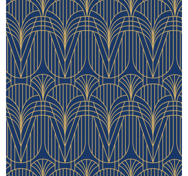 Vinilo estampado decorativo patrón de Art Deco - TenVinilo