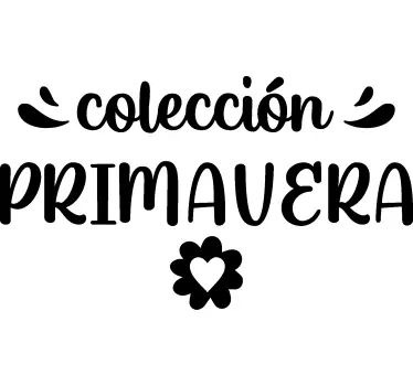 Vinilo escaparate colección de primavera - TenVinilo