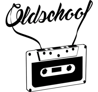 Vinilo retro cassette old school - TenVinilo