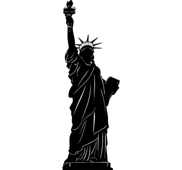 Adhesivo decorativo silueta liberty - TenVinilo
