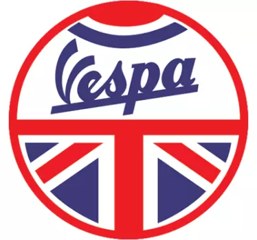 Pegatina para moto Vespa Gran Bretaña - TenVinilo