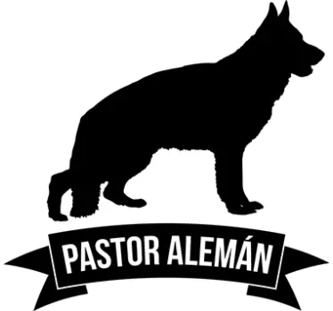 Pegatina perro pastor alemán - TenVinilo