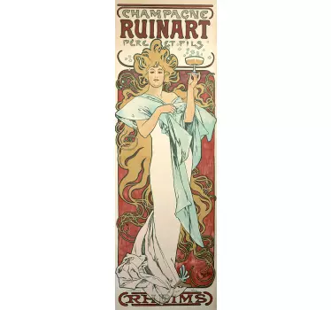 Póster adhesivo champagne ruinart - TenVinilo