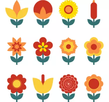 Sticker adhesivos flores interruptor - TenVinilo