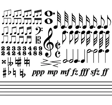Sticker decorativo solfeo - TenVinilo