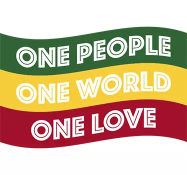 Vinilo bandera rasta one - TenVinilo
