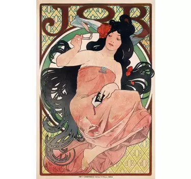 Vinilo cartel Mucha art nouveau - TenVinilo