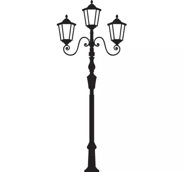 Vinilo decorativo farola tres luces - TenVinilo