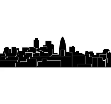 Vinilo decorativo London skyline - TenVinilo