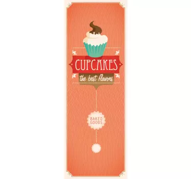 Vinilo decorativo nevera cupcakes - TenVinilo