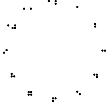 Vinilo decorativo reloj en braille - TenVinilo