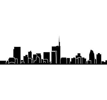 Vinilo decorativo skyline Milán - TenVinilo