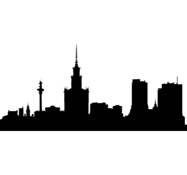 Vinilo decorativo skyline Varsovia - TenVinilo