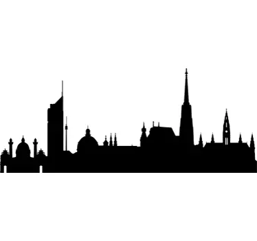 Vinilo decorativo skyline Viena - TenVinilo