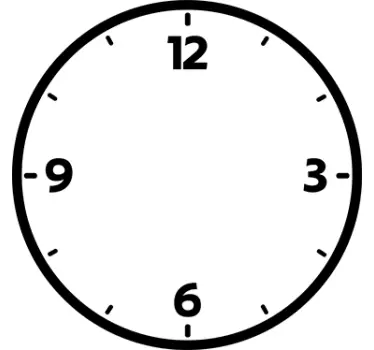 Reloj adhesivo clásico - TenVinilo