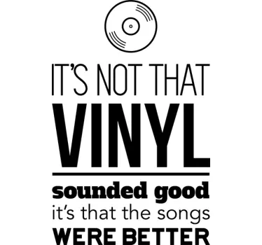 Vinilo decorativo vinyl better - TenVinilo