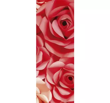 Vinilo de flor Rosas rosadas - TenVinilo