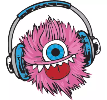 Vinilo infantil bola pelo rosa - TenVinilo