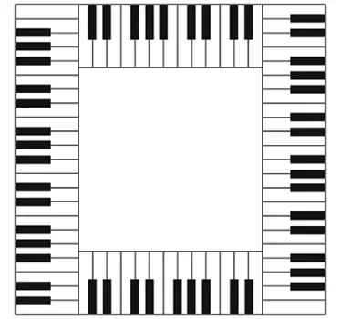 Pegatina para interruptor teclado piano - TenVinilo