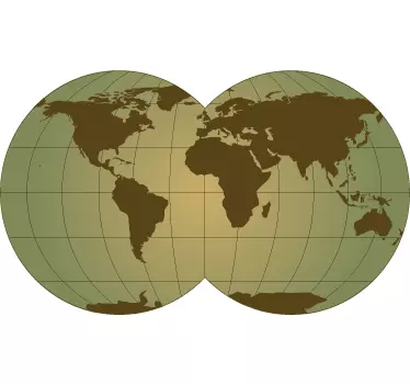 Vinilo mapamundi esfera mundo - TenVinilo