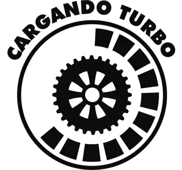 Pegatina para moto cargando turbo - TenVinilo