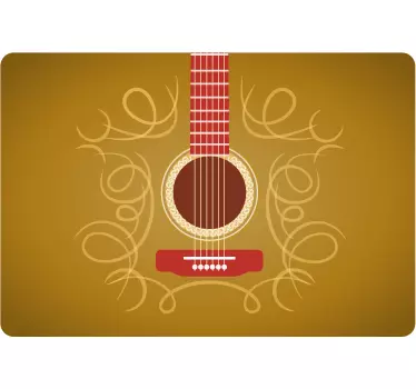 Vinilo para carcasa de portátil guitarra - TenVinilo