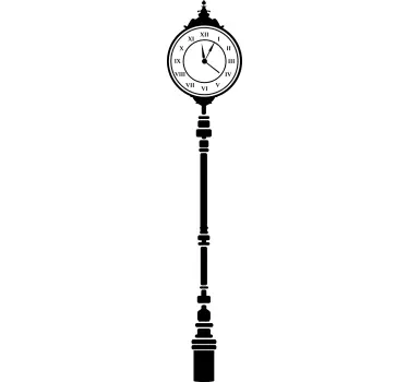 Vinilo para decoración reloj vertical - TenVinilo