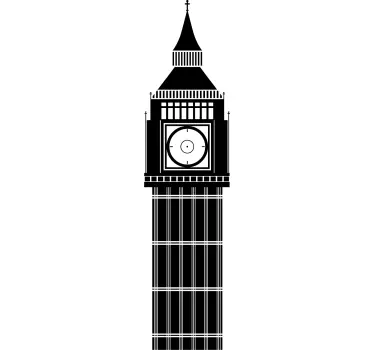 Reloj adhesivo pared Big Ben - TenVinilo
