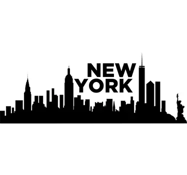 Vinilo decorativo skyline Nueva York - TenVinilo