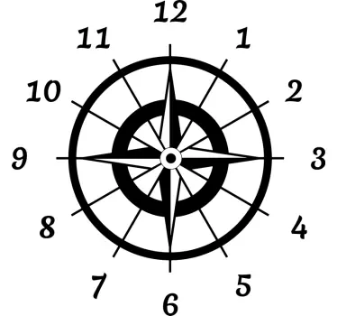 Reloj adhesivo wanderlust reloj - TenVinilo
