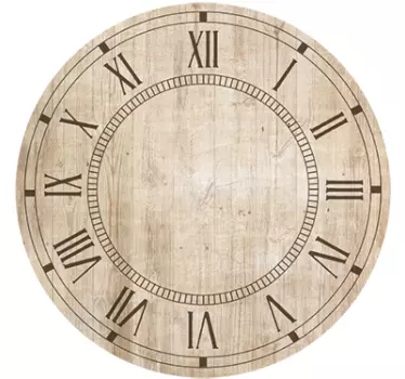 Vinilo reloj pared adhesivo vintage - TenVinilo