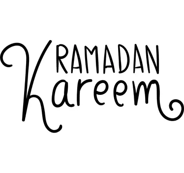 Vinilo texto ramadan kareem - TenVinilo