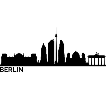 Vinilos skyline ciudad Berlín - TenVinilo