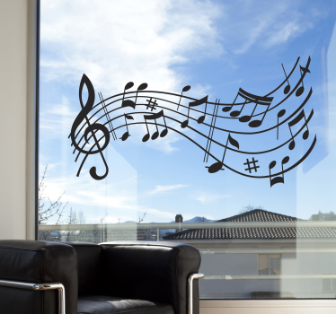 Vinilo decorativo sinfonía ondulante - TenVinilo