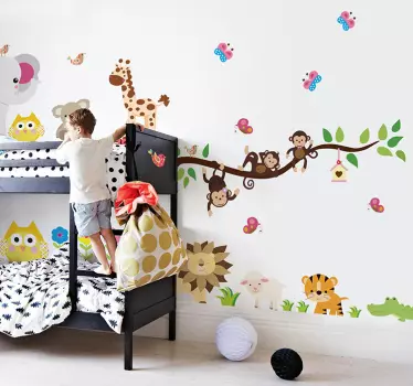 Vinilo decorativo sticker selva infantil - TenVinilo
