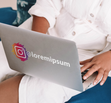 Vinilo escaparate Instagram personalizable - TenVinilo
