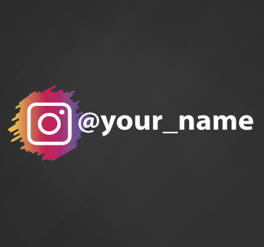 Vinilo escaparate Instagram personalizable - TenVinilo