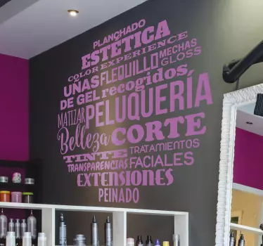 Vinilo para peluquería belleza - TenVinilo