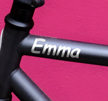 Vinilo bicicleta estilo manuscrito - TenVinilo