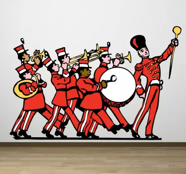 Adhesivo decorativo banda musical - TenVinilo