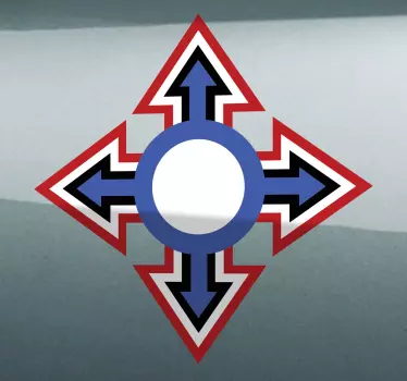 Adhesivo decorativo cruz mod - TenVinilo