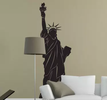 Adhesivo decorativo silueta liberty - TenVinilo