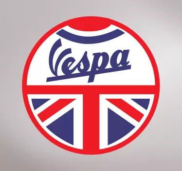 Pegatina para moto Vespa Gran Bretaña - TenVinilo